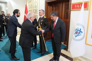 Erzincan Valiliği’nde Tebrikat Kabul Töreni düzenledi.