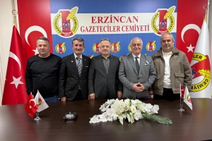 BTP Heyetinden Erzincan Gazeteciler Cemiyeti’ne Ziyaret