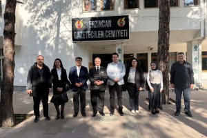 KUDAKA Heyetinden Erzincan Gazeteciler Cemiyeti’ne Ziyaret