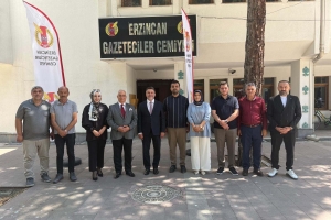 AK Parti Erzincan Teşkilatından Erzincan Gazeteciler Cemiyeti’ne Anlamlı Ziyaret