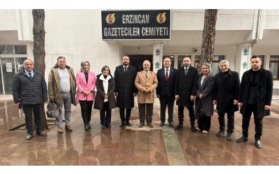 Zafer Partisi’nden Erzincan Gazeteciler Cemiyeti’ne Ziyaret