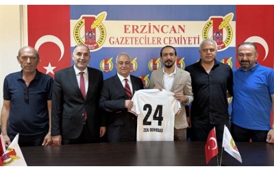 Erzincanspor’dan Gazeteciler Cemiyeti’ne Hayırlı Olsun Ziyareti