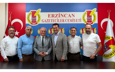 Yeni Parti Heyeti Erzincan Gazeteciler Cemiyeti’nde Basın Toplantısı Düzenledi