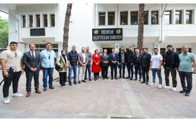 Vali Hamza Aydoğdu’dan Erzincan Gazeteciler Cemiyeti’ne Ziyaret