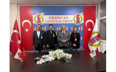 LÖSEV’den Erzincan Gazeteciler Cemiyeti’ne Ziyaret