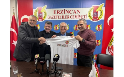 Ersun Yanal ve 24 Erzincanspor Yönetiminden EGC’ye Ziyaret