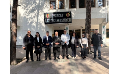 KUDAKA Heyetinden Erzincan Gazeteciler Cemiyeti’ne Ziyaret