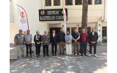 AK Parti Erzincan Teşkilatından Erzincan Gazeteciler Cemiyeti’ne Anlamlı Ziyaret