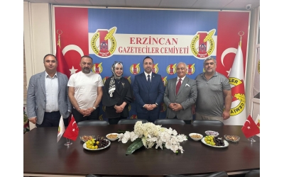 İletişim Başkanlığı Erzincan Bölge Müdürü Mert Ödeş'ten EGC'ye 24 Temmuz Ziyareti