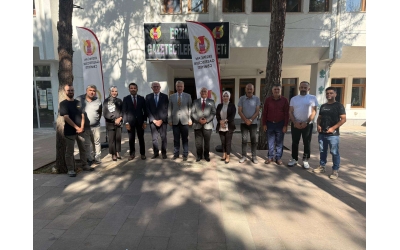 EBYÜ Rektörü Prof. Dr. Akın Levent'ten EGC'ye 24 Temmuz Ziyareti
