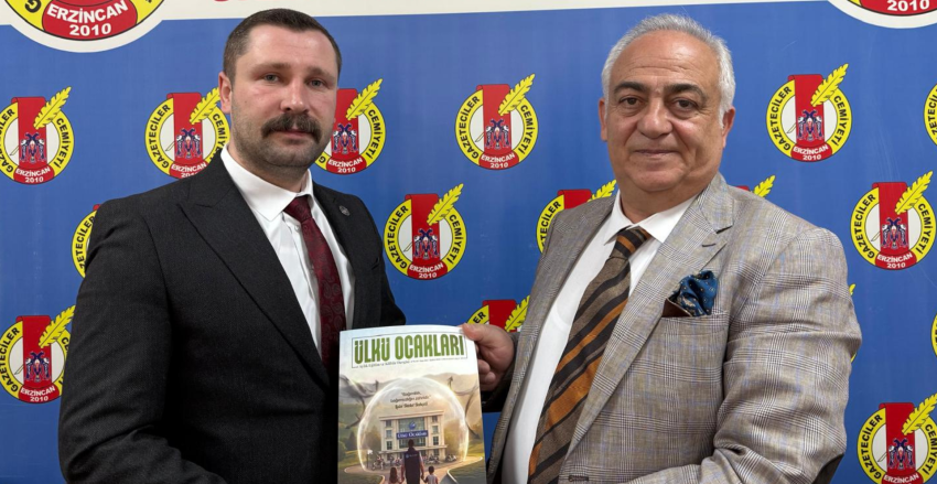 Ülkü Ocakları’ndan Erzincan Gazeteciler Cemiyeti’ne Ziyaret