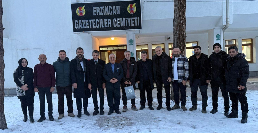 Ersun Yanal ve 24 Erzincanspor Yönetiminden EGC’ye Ziyaret