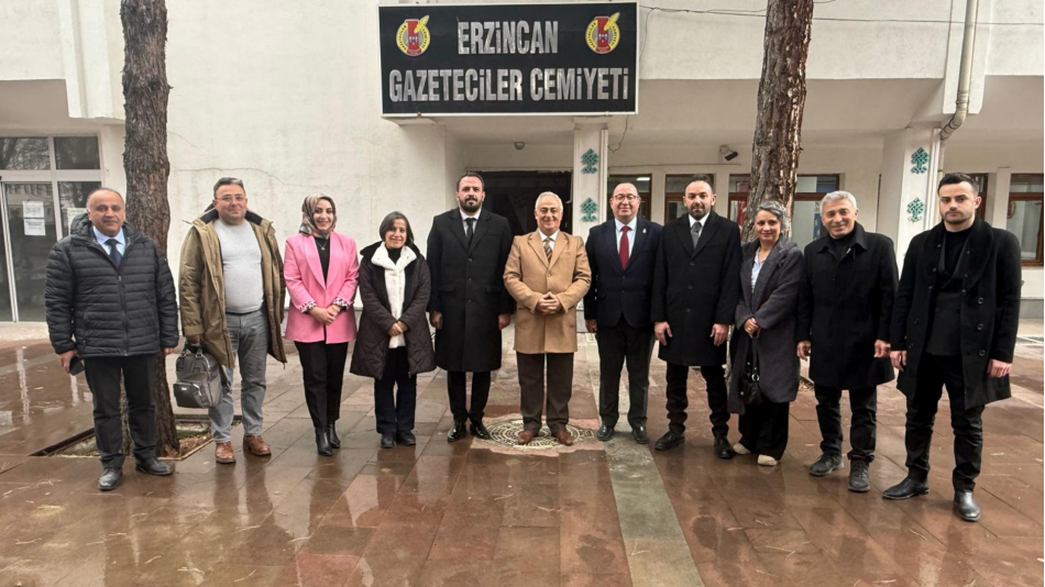 Zafer Partisi’nden Erzincan Gazeteciler Cemiyeti’ne Ziyaret