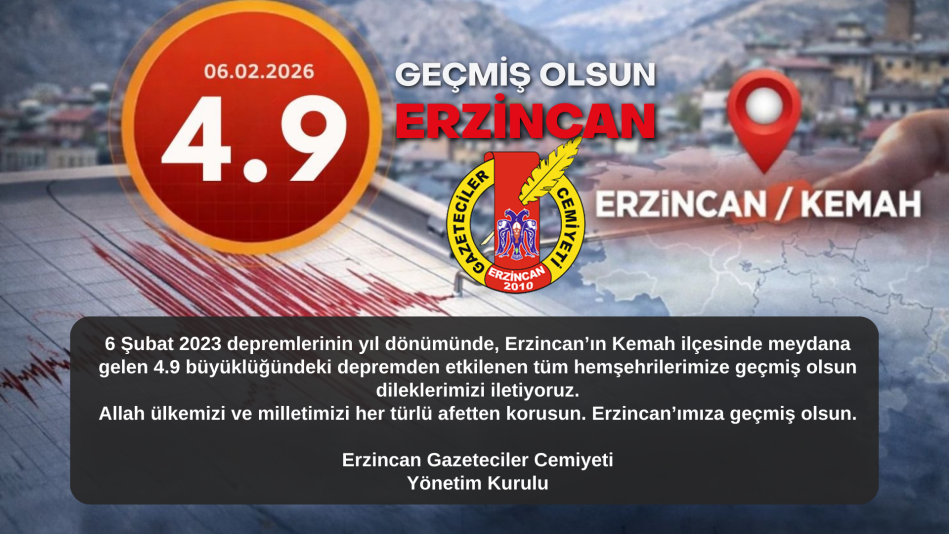 Gerçmiş Olsun Erzincan