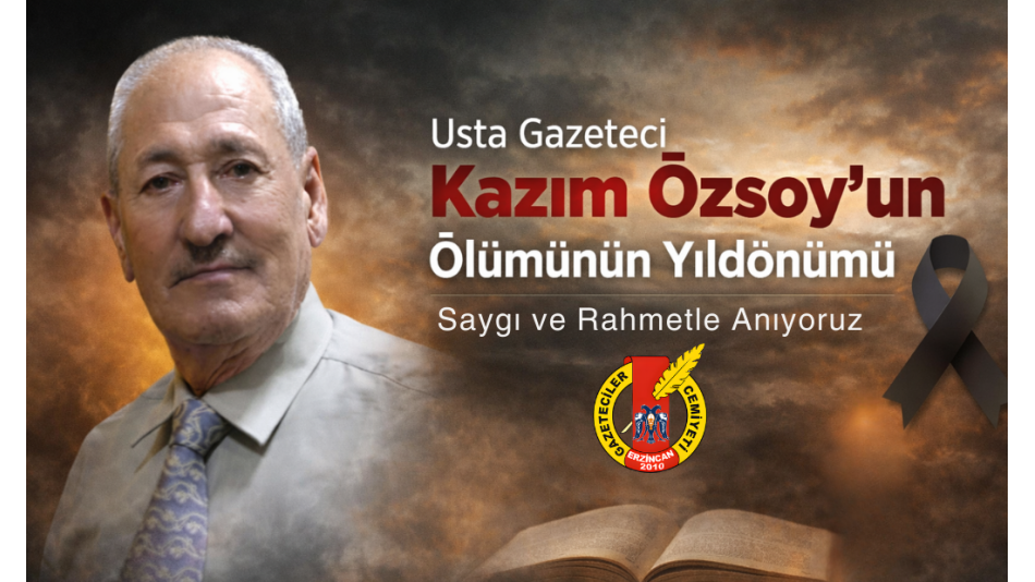 Usta gazeteci Kazım Erdem Özsoy’u aramızdan ayrılışının yıl dönümünde rahmet, minnet ve saygıyla anıyoruz.